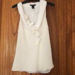 White House Black Market Blouse Cream White XS